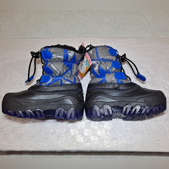 Members Mark Kid's Snow Boots Size 7/8 Blue/Black -10° Rating "NWT" Warm/Cozy - Picture 8 of 10